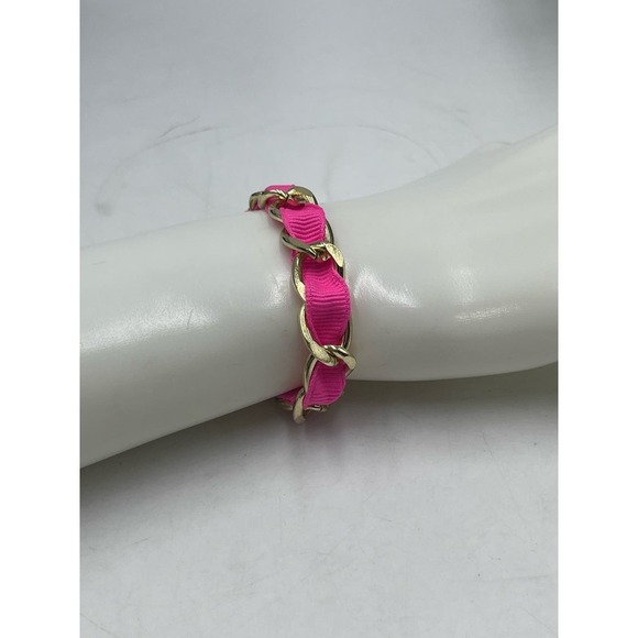 Juicy Couture Gold Save The Queen Perfume Charm Bracelet Gold Links
Pink Ribbon - Picture 9 of 10